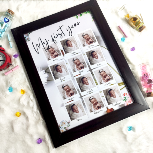 1st Birthday Photo Frame 12 Months Photo Frame