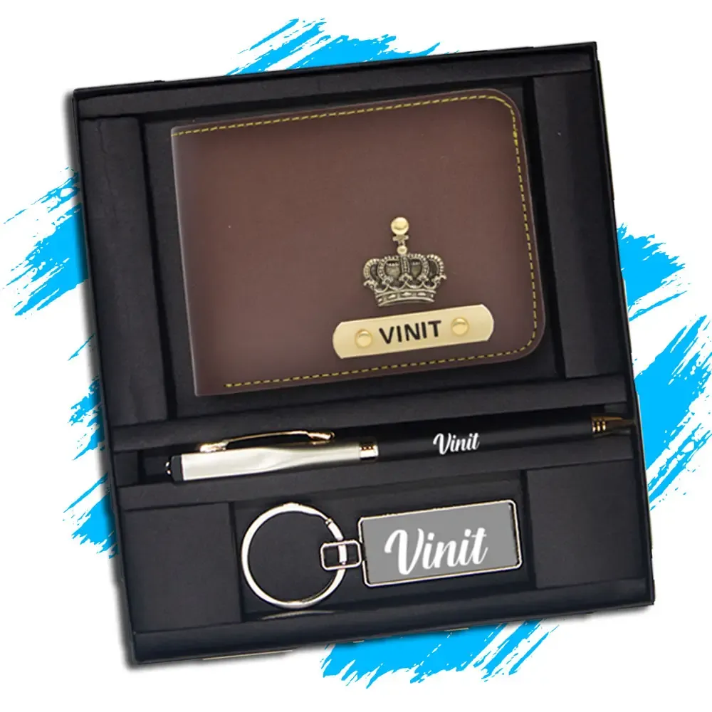 Wallet Pen Keychain Combo / Gift Combo For Men