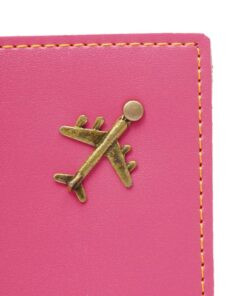 Stylish Personalized Travel Passport Cover - Pink