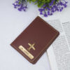 Personalized Travel Passport Cover - Brown