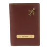 Personalized Travel Passport Cover - Brown