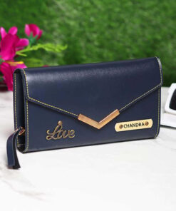 Personalized Women's Wallet - Blue