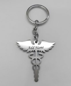 Personalized Stainless Steel Doctor Keychain