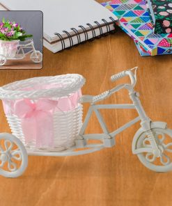Plastic Cycle Flower Vase for Home Decor – Bicycle Flower Pot Stand, Fancy Indoor Planter, TV Unit Decorative Item