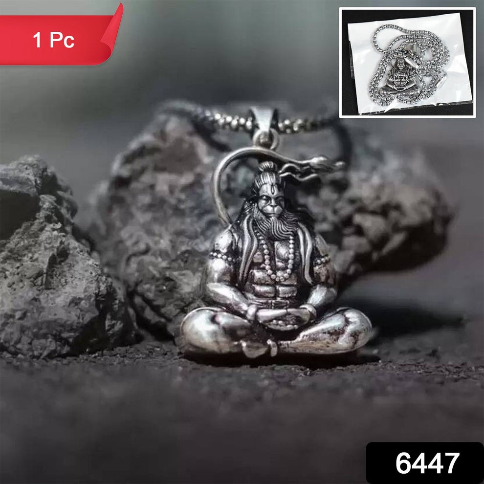 Hanuman Ji Pendant with Chain – Religious Jewelry for Men and Women - Image 6