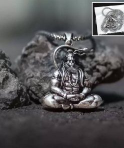 Hanuman Ji Pendant with Chain – Religious Jewelry for Men and Women