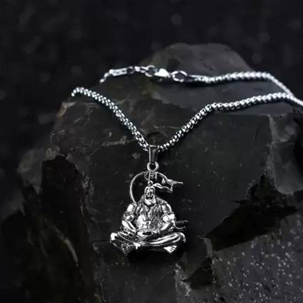 Hanuman Ji Pendant with Chain – Religious Jewelry for Men and Women - Image 3