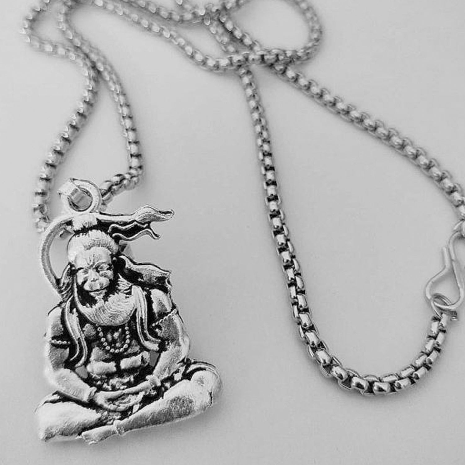 Hanuman Ji Pendant with Chain – Religious Jewelry for Men and Women - Image 5