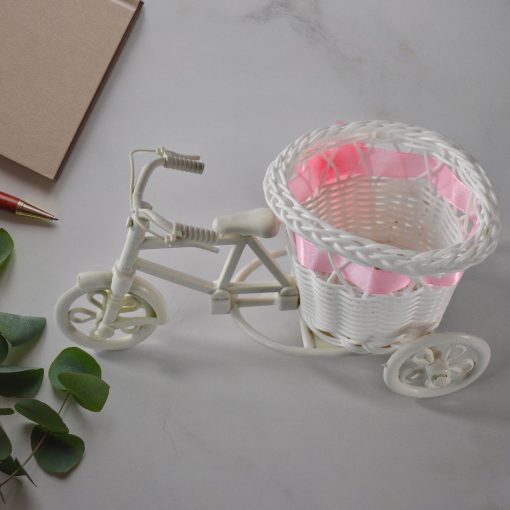 Plastic Cycle Flower Vase for Home Decor – Bicycle Flower Pot Stand, Fancy Indoor Planter, TV Unit Decorative Item - Image 4
