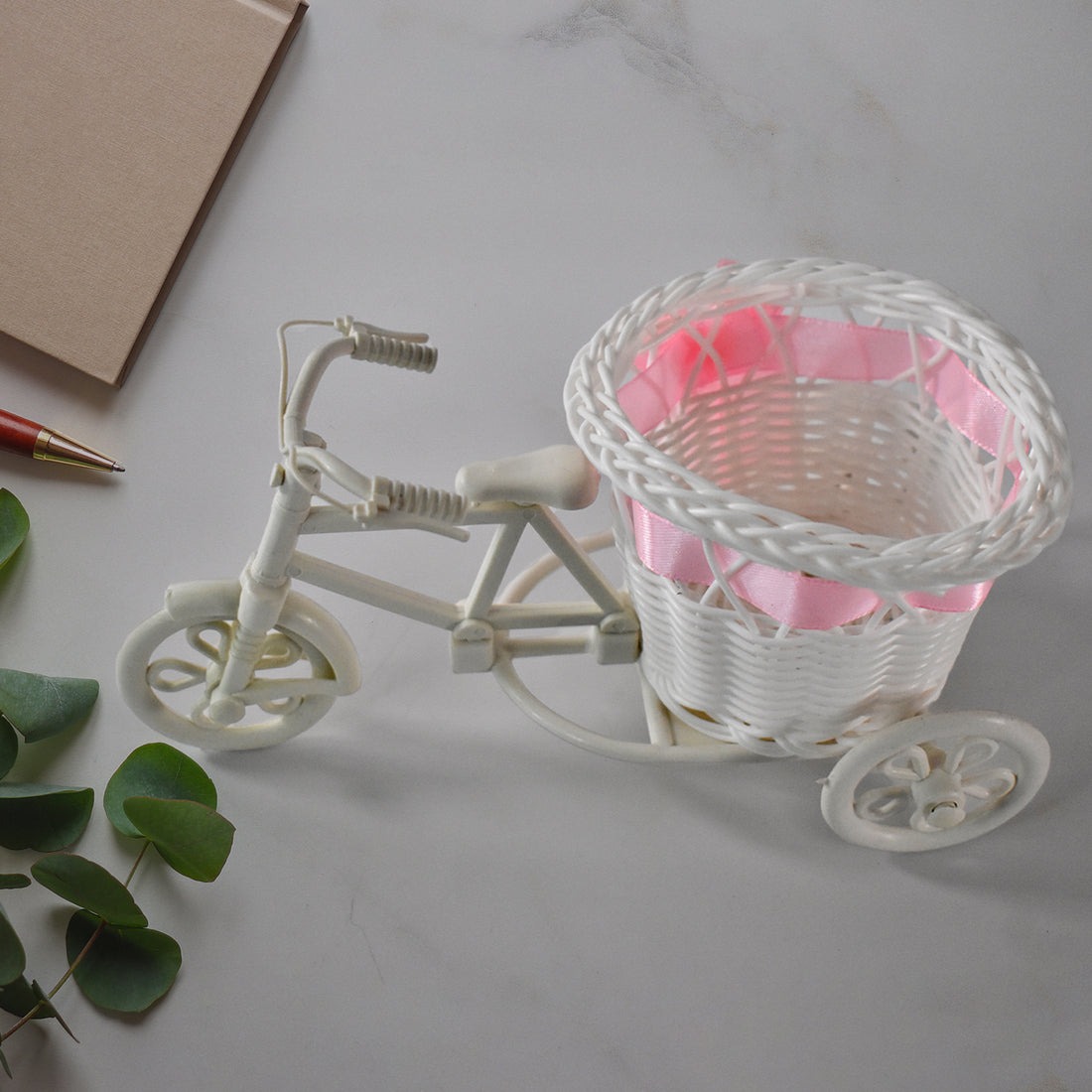 Plastic Cycle Flower Vase for Home Decor – Bicycle Flower Pot Stand, Fancy Indoor Planter, TV Unit Decorative Item - Image 4