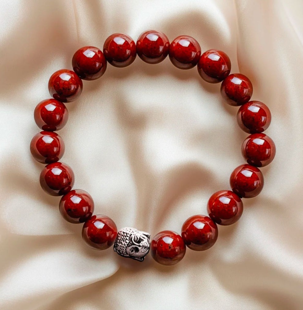 Red Jasper Bracelet for Men & Women – Natural Stone Energy & Stamina Healing Jewelry - Image 5