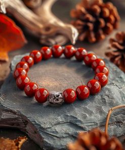 Red Jasper Bracelet for Men & Women – Natural Stone Energy & Stamina Healing Jewelry