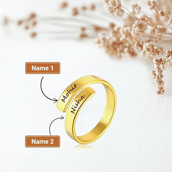 Customized Name Ring for Women and Men