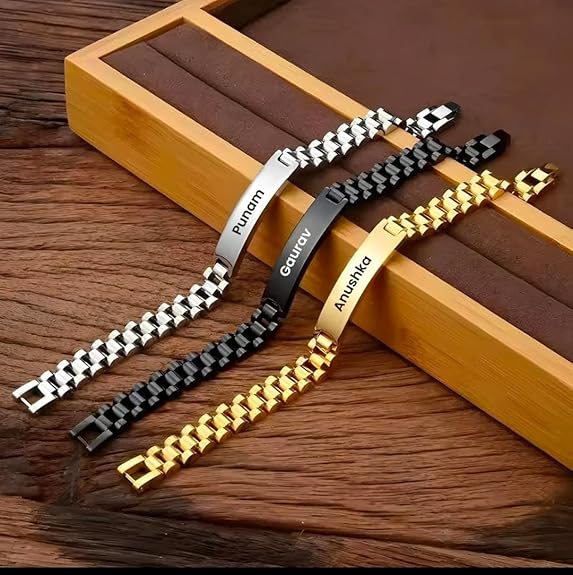 Personalized Stainless Steel Bracelet