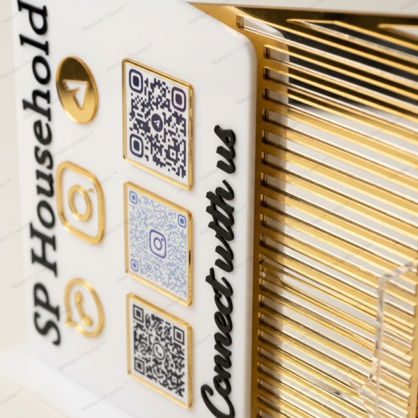 Customized Acrylic Qr Code Scanner Stand