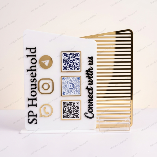 Qr Code Holder For Digital Payments