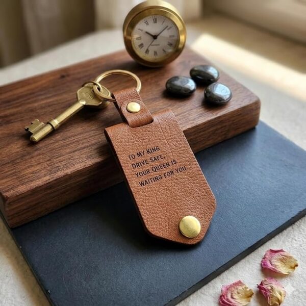 Custom Leather Keychain Gift For Men And Women