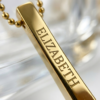 Gold Finish Personalized Pendant Gold Finish Personalized Pendant