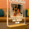 Personalized Acrylic Photo LED Lamp For Sister