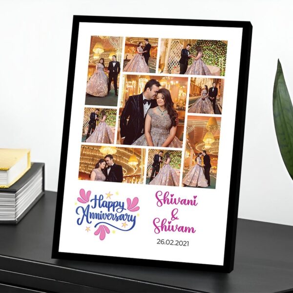 Personalized Anniversary Collage Photo Frame