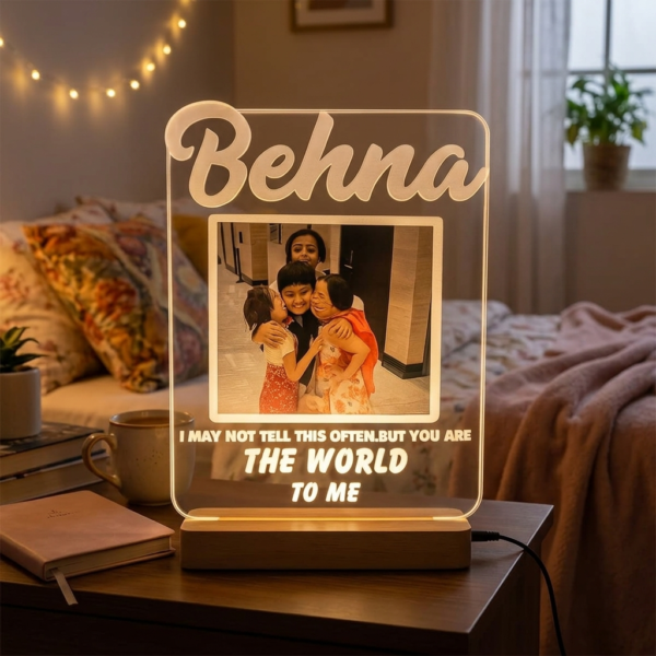 Personalized Behna LED Lamp With Photo