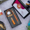 Personalized Rakhi Gift Set With Pen and Keychain