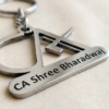 Stylish CA Keychain With Name Engraving