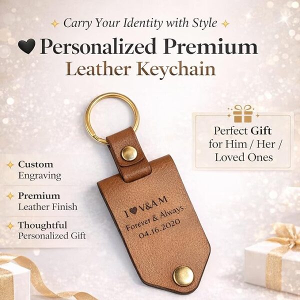 Unique Keychain Gift With Name And Photo