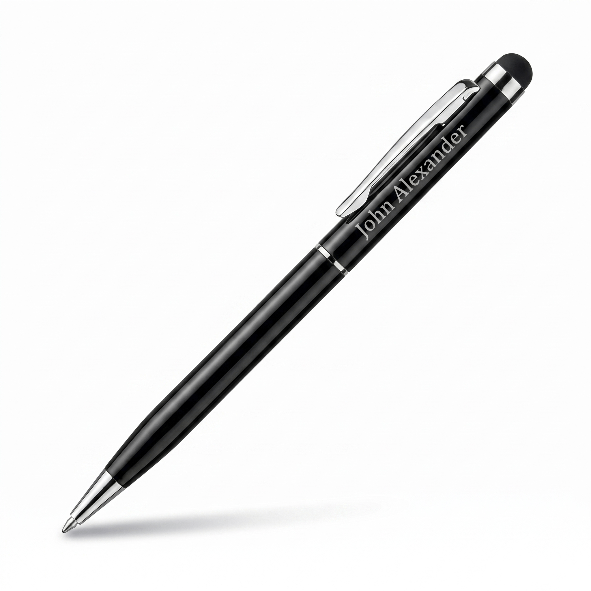 Customized Metal Pen with Name Engraving – Premium Ballpoint Pen with Touch Screen Stylus for Office & Corporate Gifts