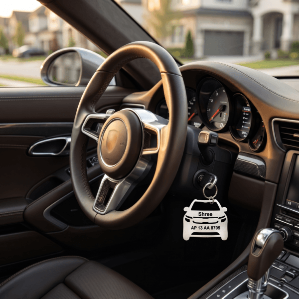 Custom Metal Keyring With Name For Vehicle Lovers