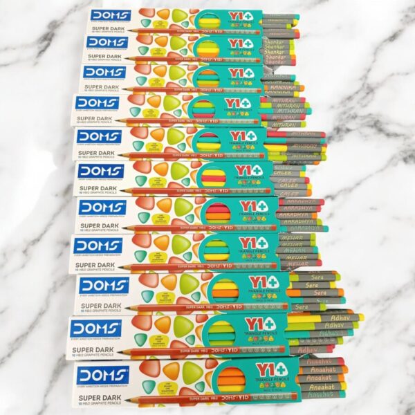Custom Printed DOMS Pencils For School Kids Use