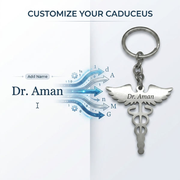 Custom Stainless Steel Medical Keychain Gift