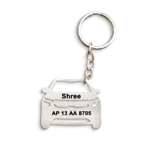 Customized Metal Car Keychain With Name Engraving