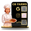 Personalized Restaurant QR Code Display Stand