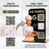 Restaurant Table QR Code Scanner Standee With 3 Codes