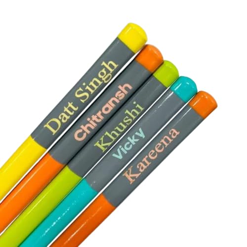 DOMS Custom Name Pencils Pack of 10 – Personalized Premium Quality Pencils for Kids, School & Return Gifts