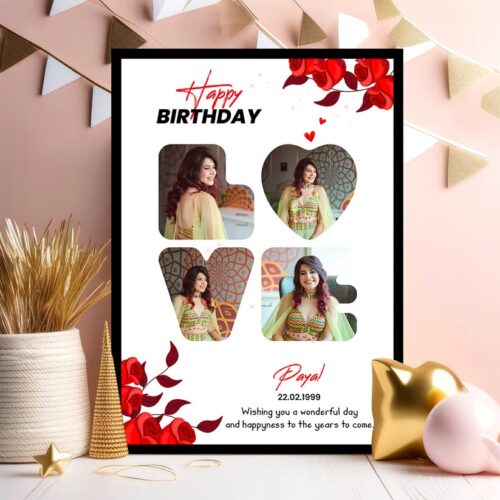 birthday photo collage frame