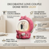 Couple Dome Showpiece with Light