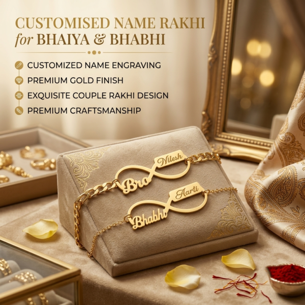 Customized Bhaiya Bhabhi Rakhi