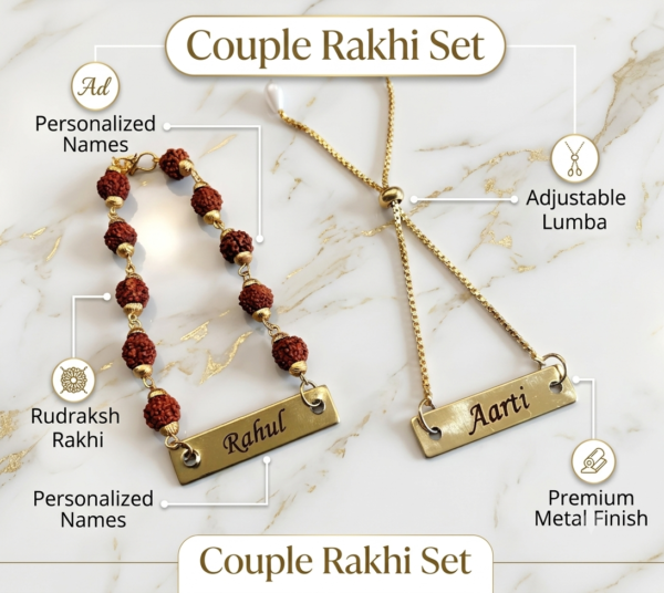 Personalized Raksha Bandhan Gift For Brother And Bhabhi