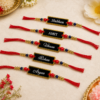 Glossy Personalized Rakhi For Younger And Elder Brother