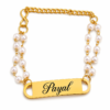 Personalized Pearl Bracelet Rakhi For Women Personalized Pearl Bracelet Rakhi For Women