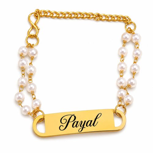 Personalized Pearl Bracelet Rakhi For Women Personalized Pearl Bracelet Rakhi For Women