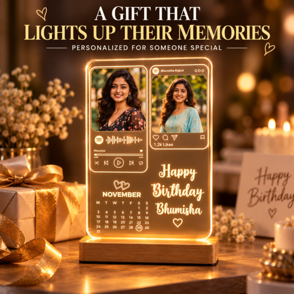 264cb560-ecf5-4c01-9dec-a124fd24c7e9 Personalized LED Acrylic Photo Lamp with Birthday Calendar – Custom Name and Dual Photo Music Player Night Light
