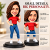 2e49e113-9d9c-4056-8b2b-e3fd2757dd3d Personalized Caricature Doll from Photo – 6 Inch Custom Miniature Girl Figurine in Red T-Shirt and Blue Jeans