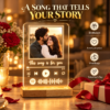 Personalized Spotify Photo LED Lamp with Custom Song Code | Acrylic Music Frame Night Light with Wooden Base