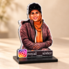 758c269c-2478-4b2a-83fb-43d084ac6fcb Personalized Instagram Photo Standee with Custom Name – 4 × 6 Inch Acrylic Tabletop Photo Cutout Gift