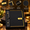 Premium Customized Black Diary & Metal Pen Gift Set with Name Engraving | Personalized Corporate Gift Combo for Employees, Clients & Diwali