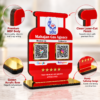 Mahajan Gas Agency Display Stand Customized QR Code Standee for Gas Agency | Gas Cylinder Shape with 2 Custom QR Codes | 5x7 Inch