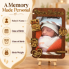 Personalized Newborn Baby Photo Frame with Name & Birth Details | Custom Baby Birth Stats Keepsake Gift for New Parents